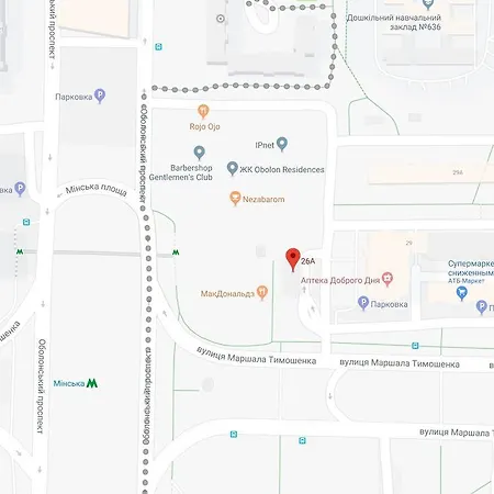 On Obolonskyi Avenue 26а *